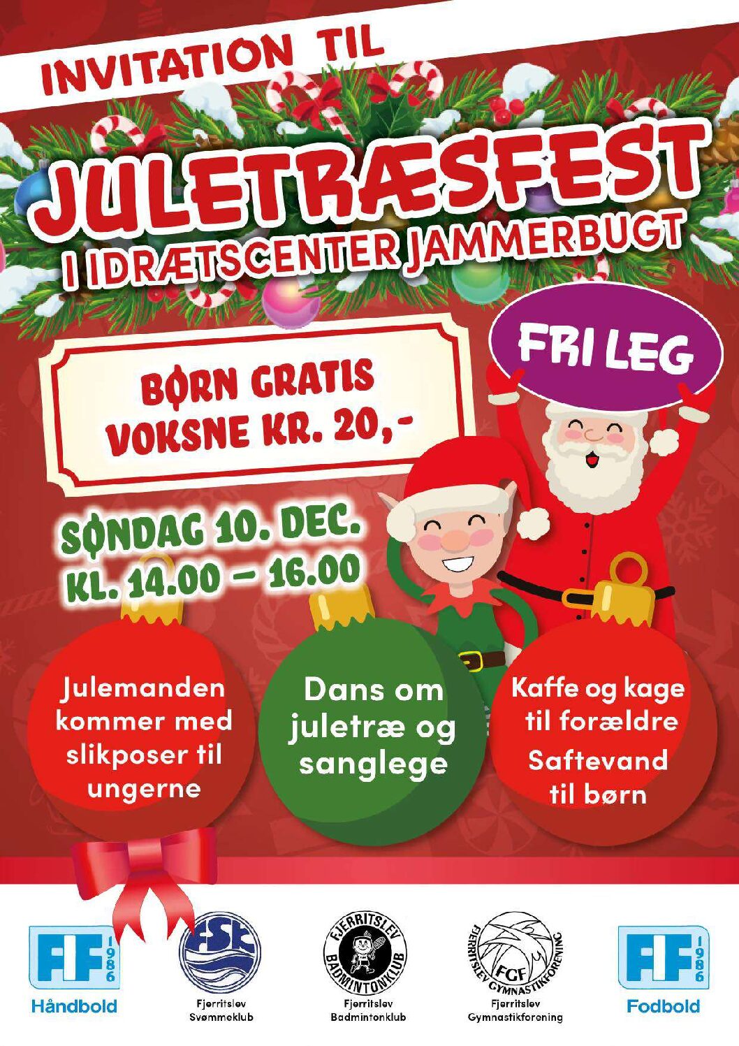 Juletræsfest i idrætscenter Jammerbugt